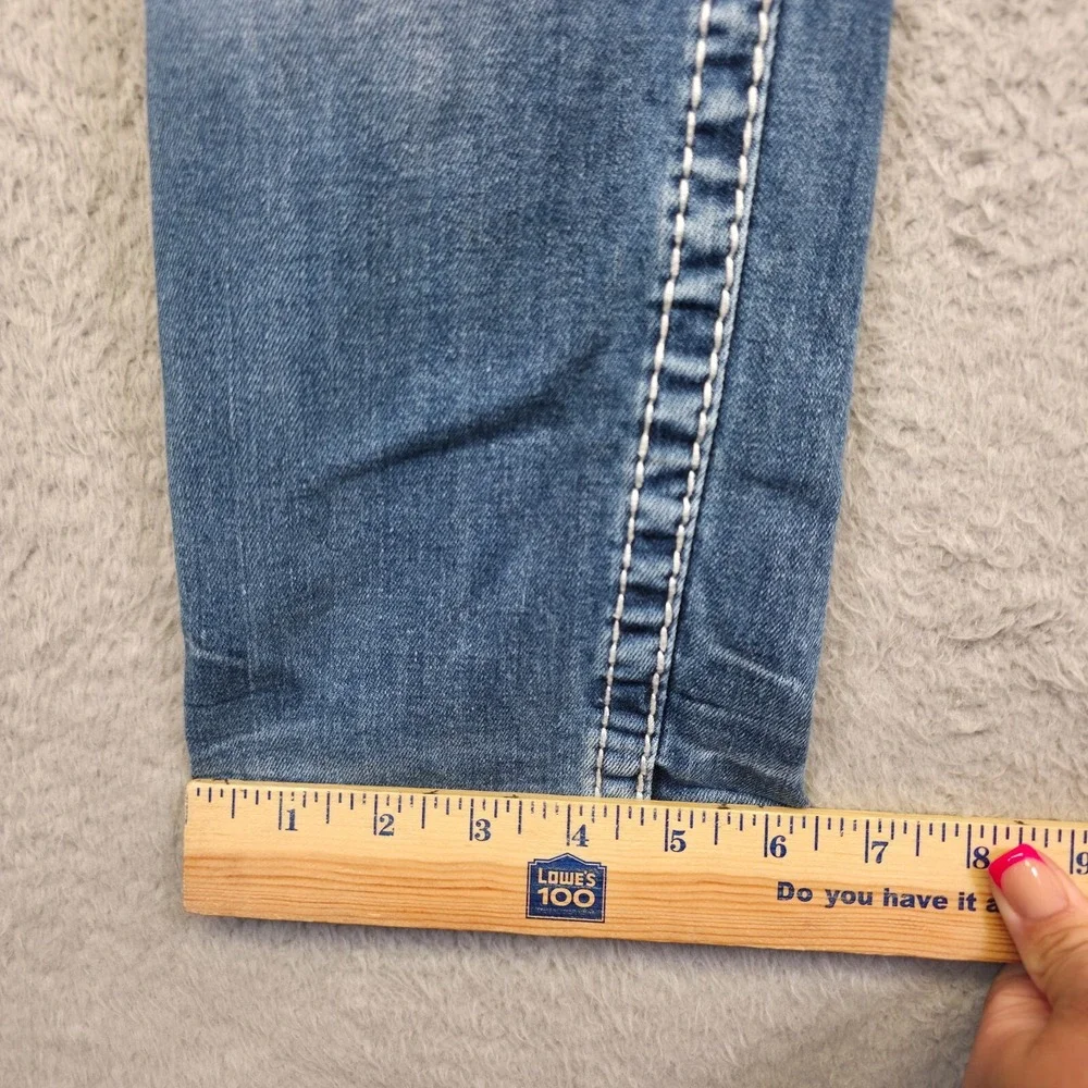 Vigoss‎ Jeans Womens 4 The New York Capri Low Rise Y2K Medium Wash Denim Stretch